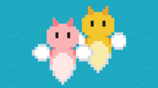 2匹のクリオネのドット絵
