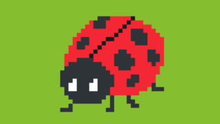 テントウムシのドット絵